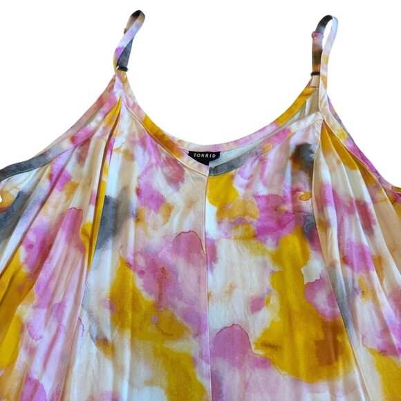 Torrid Pink and Yellow Floral Maxi Dress - Picture 6 of 13